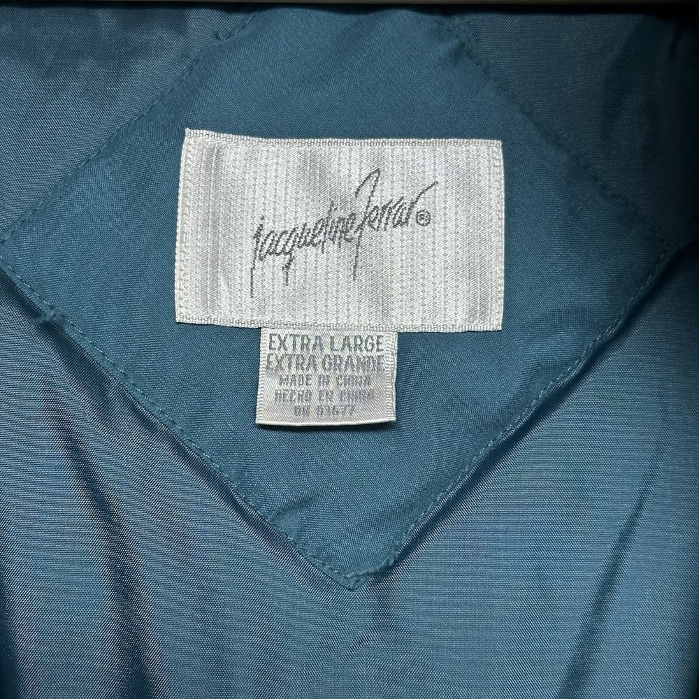 Jacqueline Ferrar Blue Dark Teal Winter Coat Detachable Faux Fur‎ Hood Lined - Picture 10 of 16